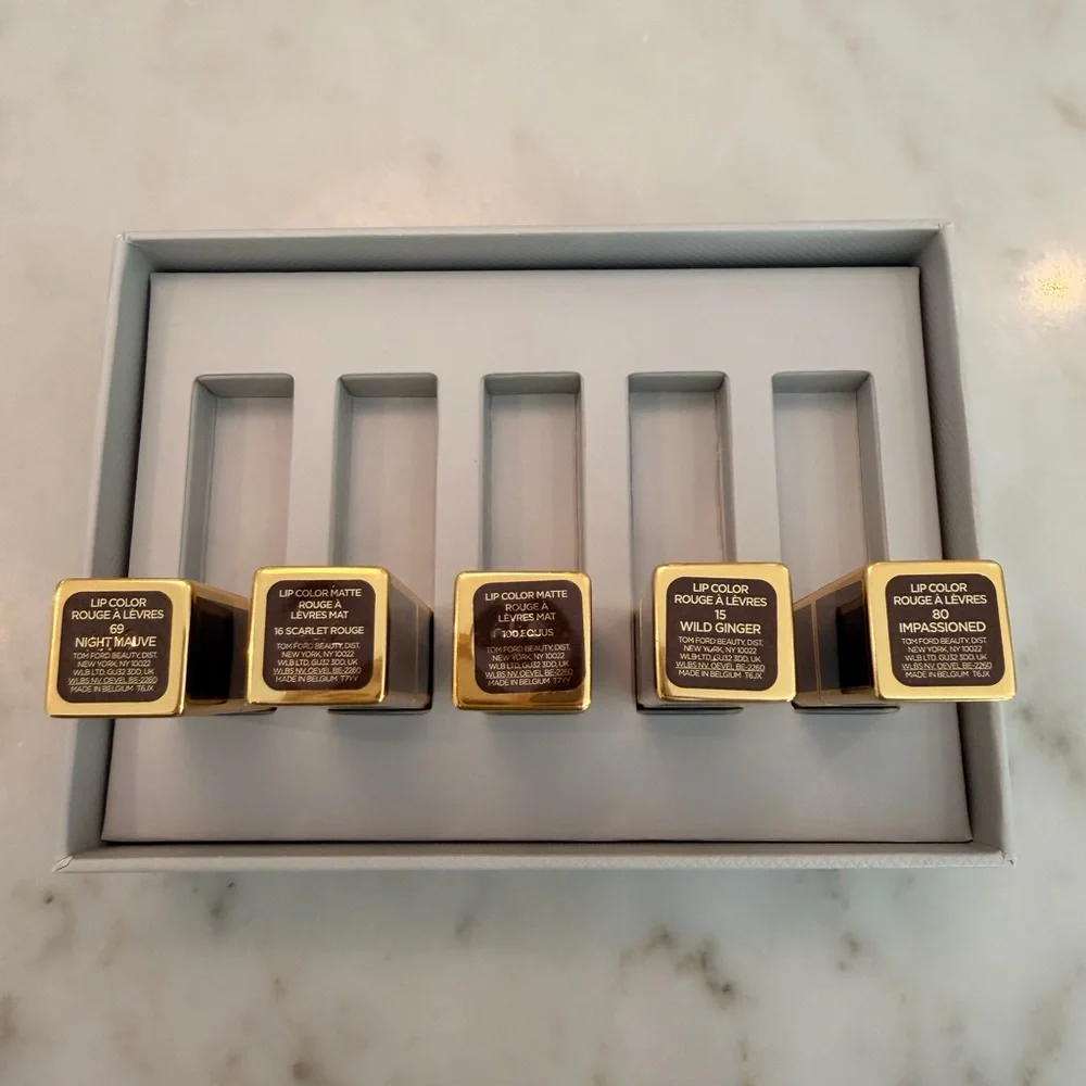 Tom Ford Mini Lipstick Collection, new in box, colors below - Picture 2 of 2